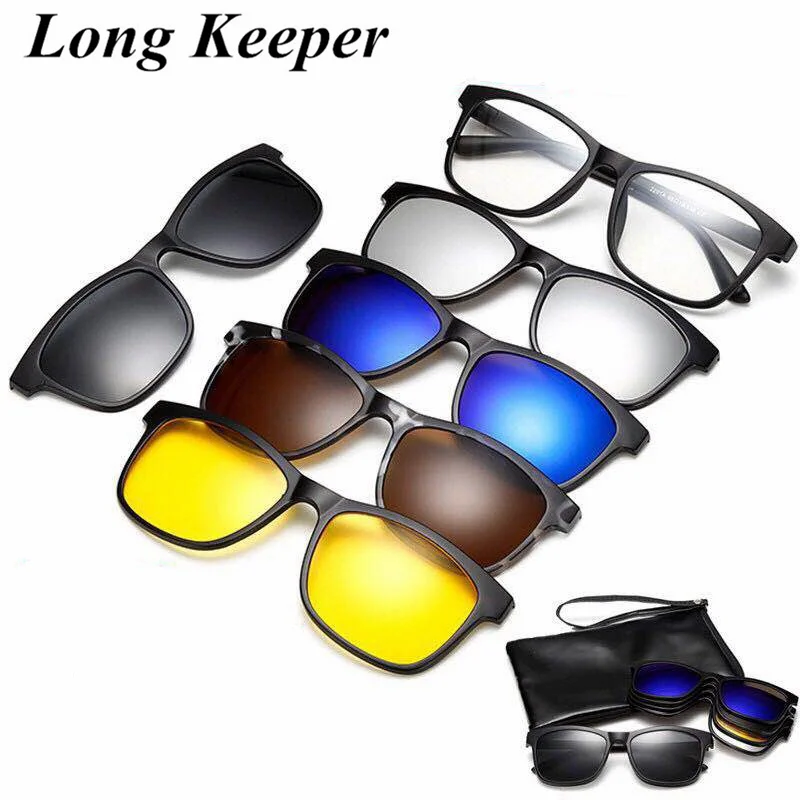 

Ultra-light Polarized Clip On Sunglasses Men Women Retro Eyewear Eyeglass Frames Optical Glasses Frame Prescription Myopia
