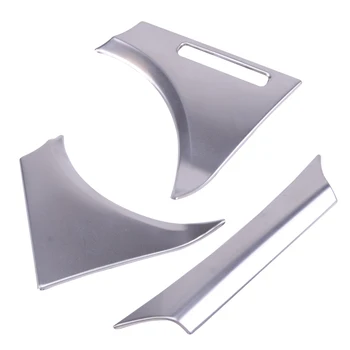 

DWCX Inner Car Dashboard Meter Decor Cover Trim Silver Stainless Steel Fit for Toyota Camry 2018-2019