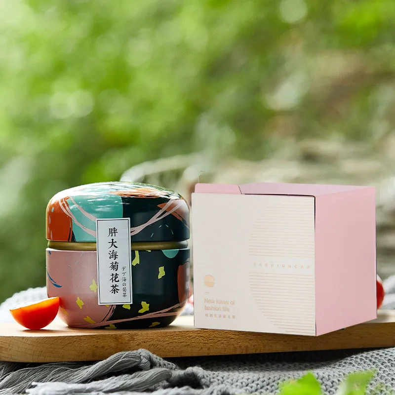 Mini Tea Caddy Tea box,Coffee Tins Food Storage Container Storage Box for Coffee Herb Candy Chocolate Sugar Spices tea tin box tea canister ceramic storage jar airtight container