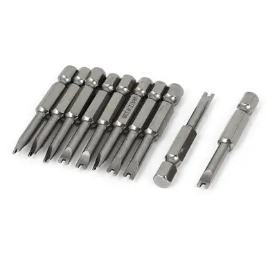 

4.3mm Spanner Head U5 Magnetic U Shaped Screwdriver Bits Gray 10pcs