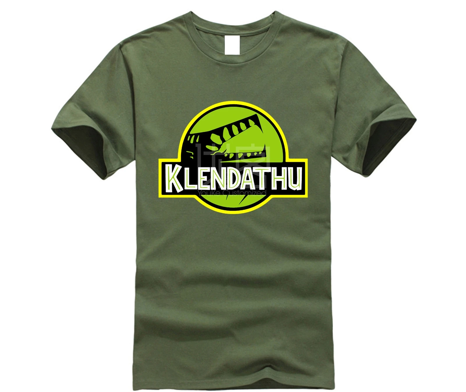 Брендовая мужская рубашка Klendathu крокодиловая рубашка - Цвет: army green