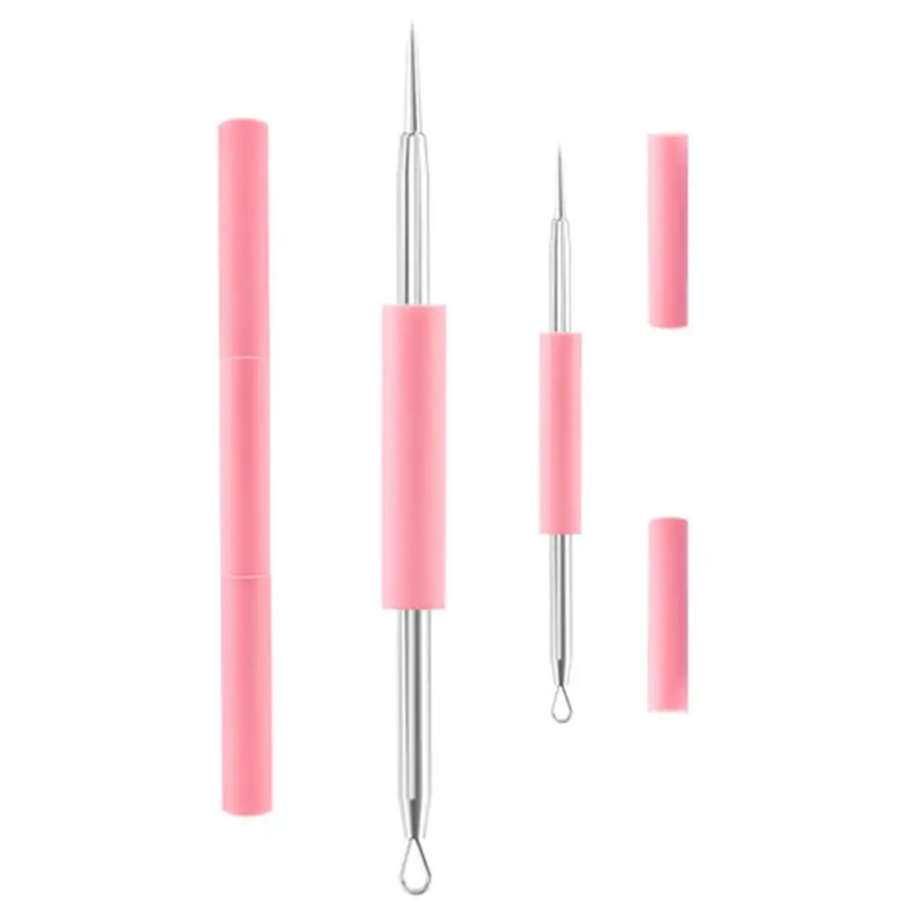 

Stainless Steel Acne Comedo Pimple Extractor Remover Needle Blackhead Removal Pore Cleaner Face Skin Care Deep Cleansing Tool