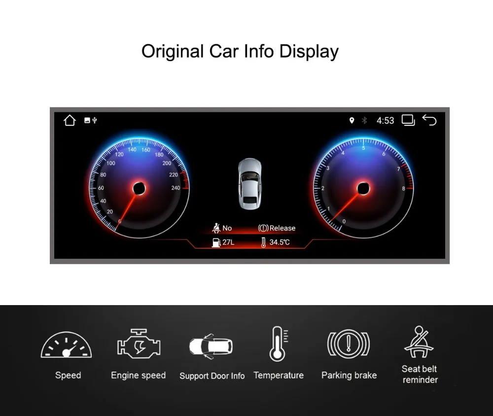 HFCYJIA Android 9,0 автомобильный экран для BMW F10 F11 аудио Carplay gps Navi Стерео 8 ядер 4+ 64 Гб wifi 4G BT IPT сенсорный экран Idrive