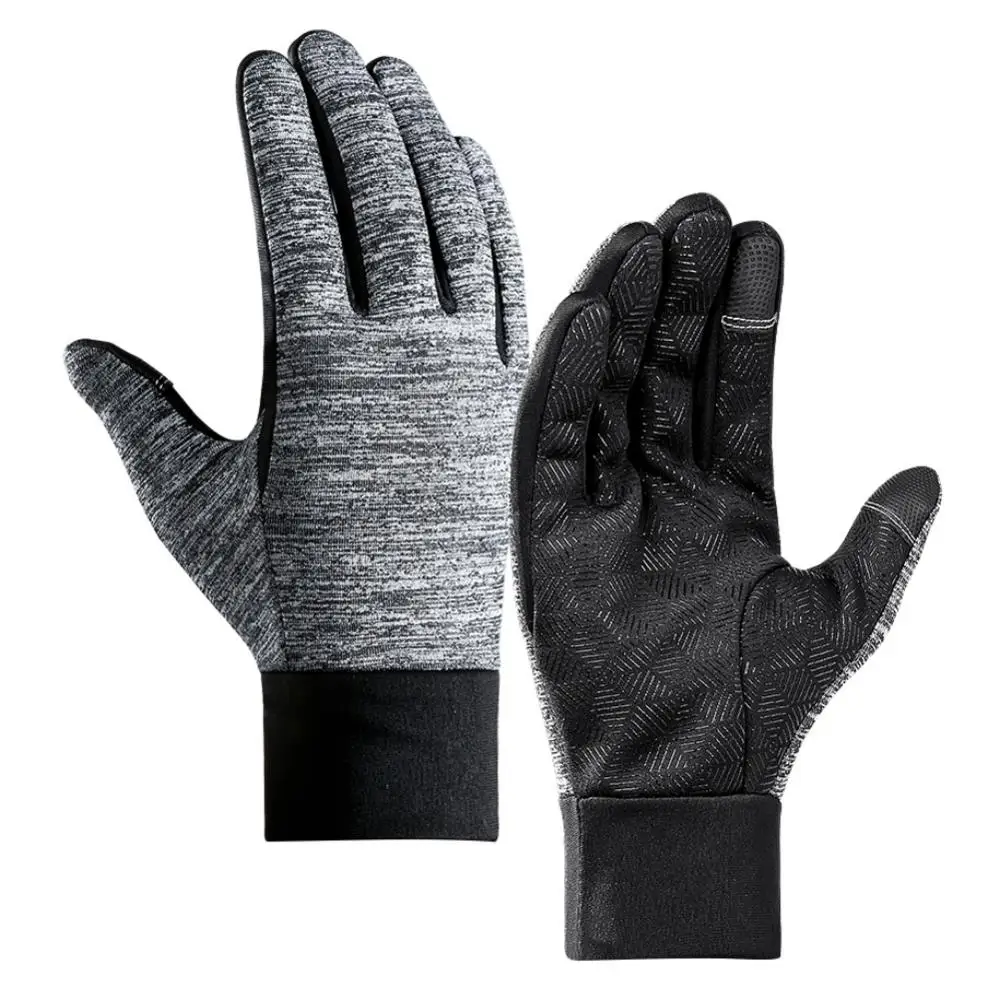 Мотоциклетные перчатки, перчатки для верховой езды, лыжные перчатки с сенсорным экраном, водонепроницаемые, ветрозащитные, теплые, полный палец, перчатки для зимних видов спорта - Цвет: Черный