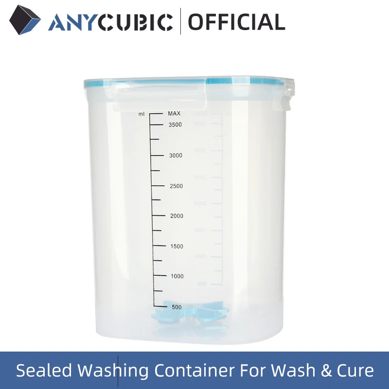 ANYCUBIC аксессуары для стирки и отверждения герметичный контейнер запчасти 3D