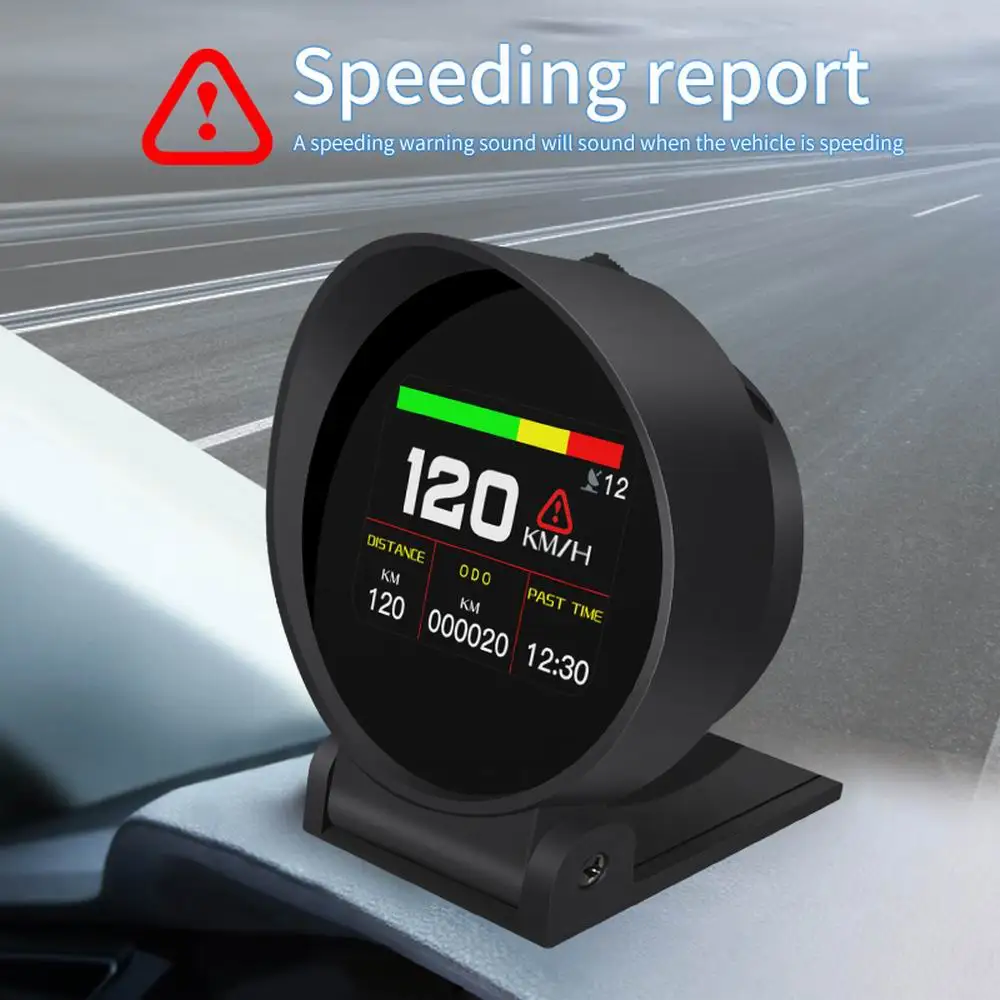 Vjoycar-Inclinómetro de brújula de coche M60, velocímetro 4x4, GPS, HUD,  medidor de velocidad, pendiente, inclinación