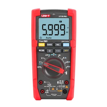 

UT17B PRO True Rms Digital Multimeter Voltmeter Ammeter VFC LED Flashlight Auto Range Capacitance LCD Display Temperature