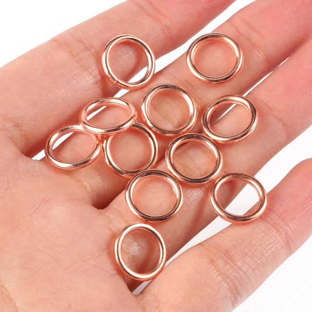 100pcs/lot 1mm Thick Stainless Steel Open Jump Rings Strong Split