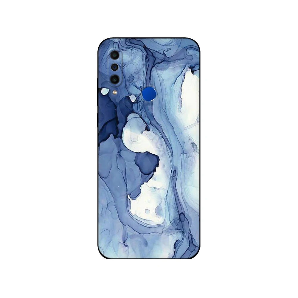 For Meizu M10 Case Back Cover For Meizu M 10 MeizuM10 Case coque 6.5inch Soft Silicon black tpu case marble colorful fashion meizu phone case with stones craft Cases For Meizu