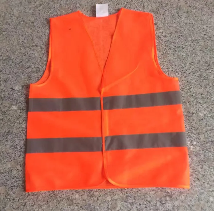 Комбинезоны для мужчин, для работы, для мужчин, Светоотражающий Жилет, светоотражающая рабочая одежда, универсальный желтый жилет безопасности - Цвет: Оранжевый