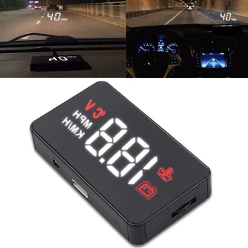 

New car HUD head-up display A100 OBD2 II EUOBD overspeed warning system Projecto Car speed display Security