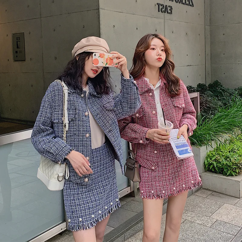 

Short-height Significantly Higher Outfit Skirt Suit 2020 Spring And Autumn Western Style by Age Online Celebrity Slimming Gracef