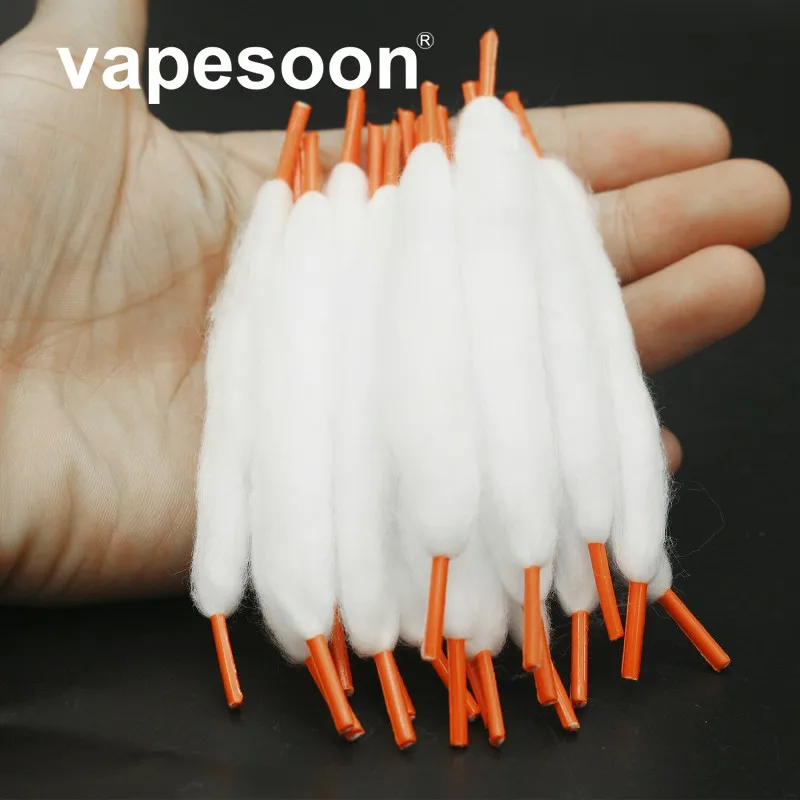 600 шт Vape хлопок предварительно встроенный органический хлопок для замены перезагрузки rta RDA RBA RDTA Атомайзер