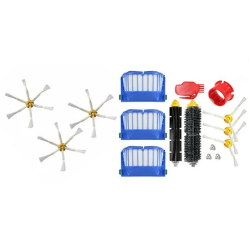 

1 Set Replacement Part Kit & 3 Pcs Side Brushes for IRobot Roomba 500, 600 and 700