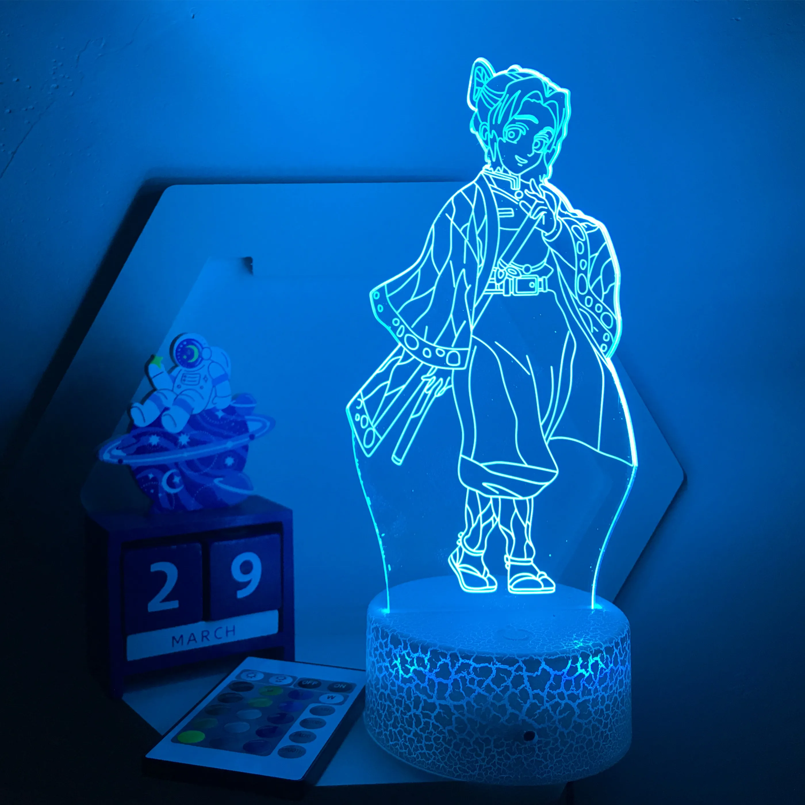 potato night light Anime Demon Slayer 3D LED Nightlight Figure for Kids Child Bedroom Decor Cool Kimetsu No Yaiba Lamp Gift Dropshopping nursery night light