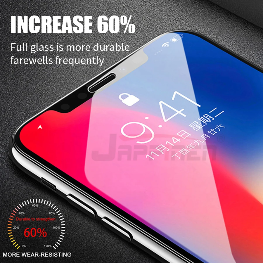 6D полное клеевое Покрытие Закаленное стекло для iPhone 12 mini 11 Pro Max XR XS 8 7 6 6s Plus Защита