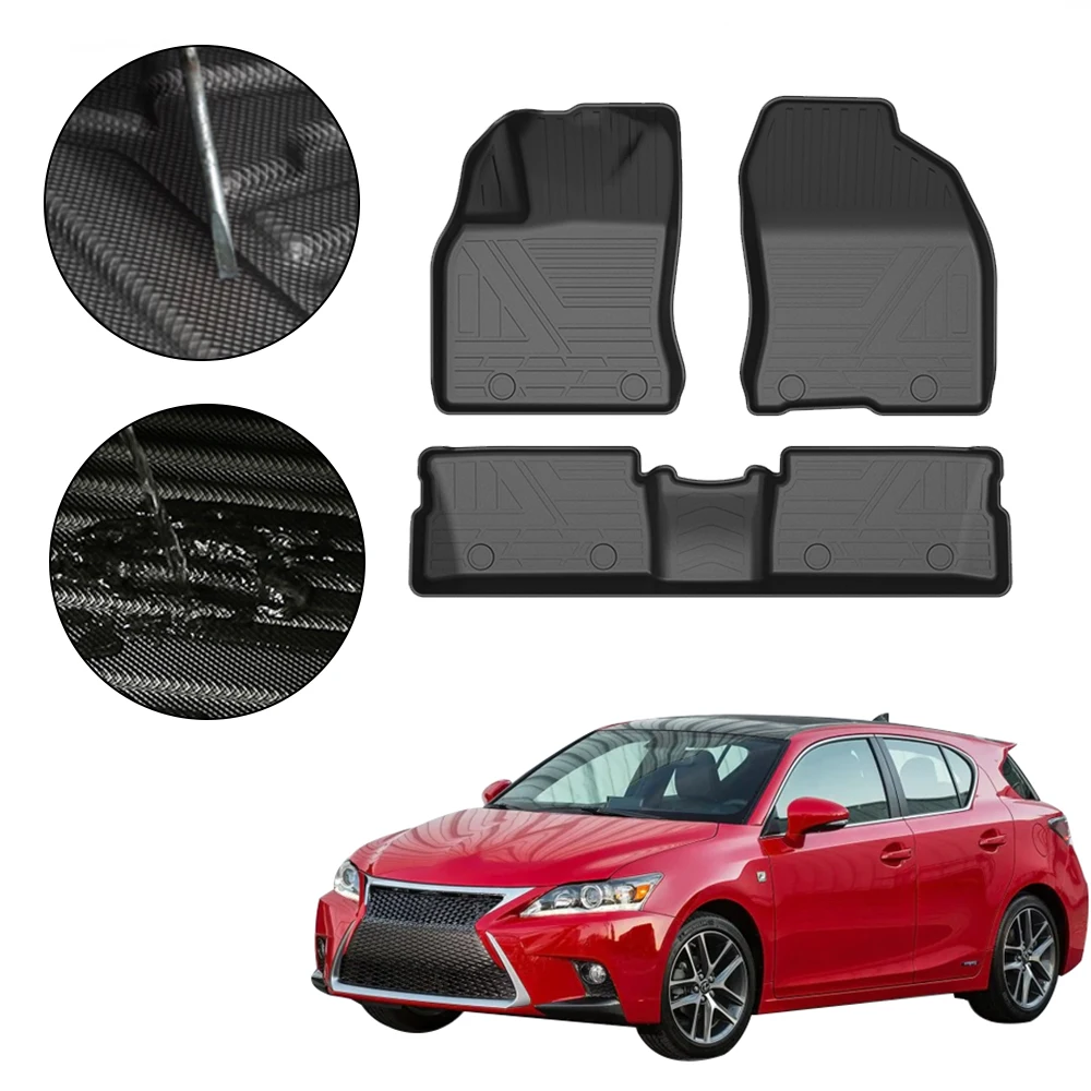 TPE автомобильные коврики для Lexus CT 2011 2012 2013 2014 2015 2016 2017 5-местный Водонепроницаемый