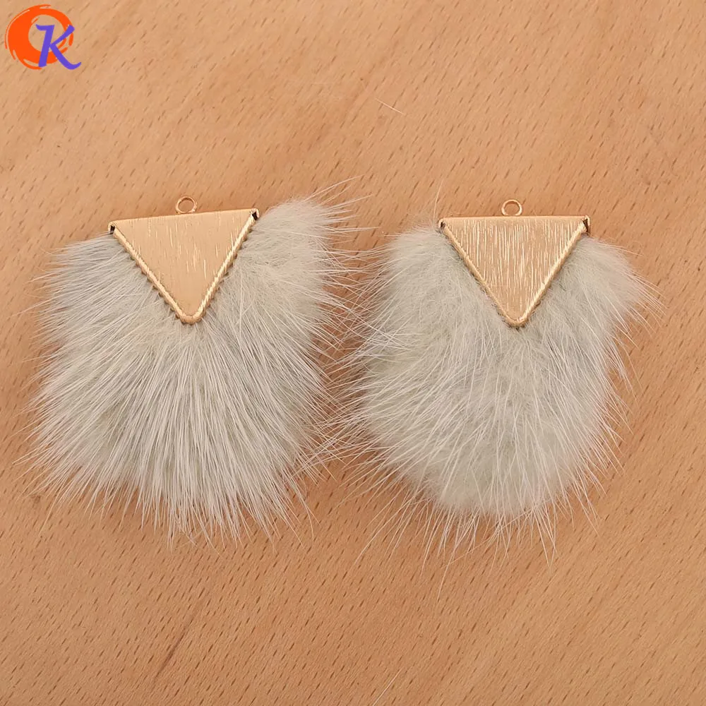 Light Green Сердечный дизайн 10 шт 35*45 мм Аксессуары для ювелирных изделий/DIY кулон/изготовление сережек/ручной работы/пушистый эффект/амулеты/серьги фурнитура - Цвет: Light Green