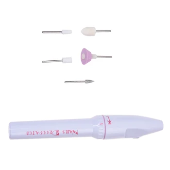 

5 Bits Electric Manicure Nail Drill File Grinder Grooming Kit