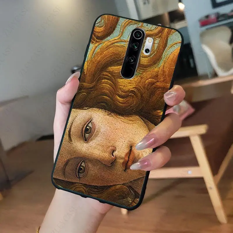 Art Painting The Birth Of Venus Phone Case for redmi note8pro note7 note5 note6pro 7 7A 8 8A Note8T Note9 note9s note9pro Cover xiaomi leather case handle