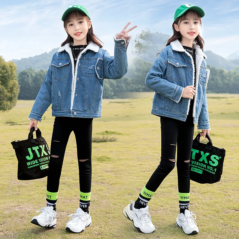 

Girls Baby's Kids Coat Jacket Outwear 2022 Beauty Thicken Spring Autumn Cotton Sport Overcoat Teenagers Tracksuit Sport Children
