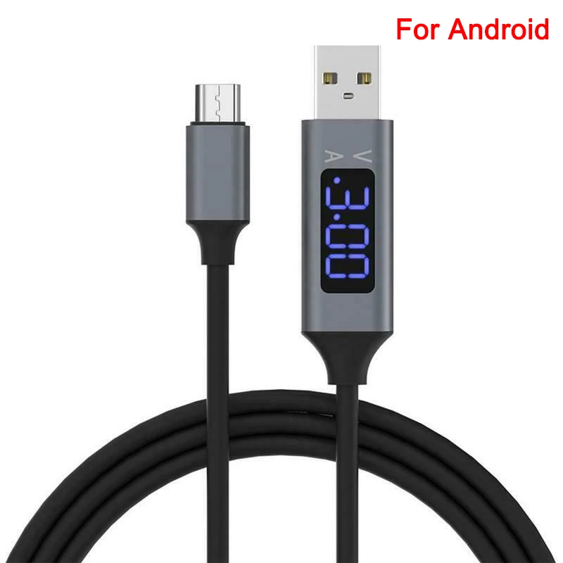 Android 3 А светодиодный кабель для быстрой зарядки, совместимый с Android iPhone type-C PUO88 - Цвет: Android