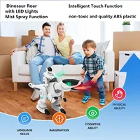 Smart Remote Control Dinosaur 23.6 Inch With LED Lights Mist Spray Intelligent Touch Function Dinosaurs Toys English Version 1