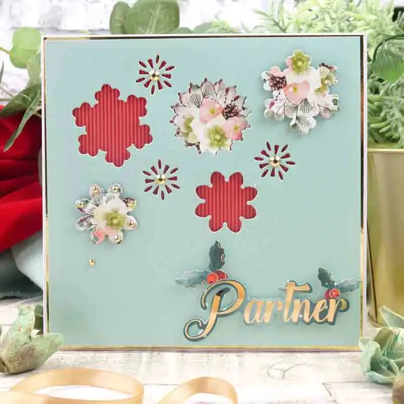 

Snowflake Rosette With Border Metal Cutting Dies for DIY Scrapbooking Album Embossing Paper Cards Making Crafts Supplies 2019