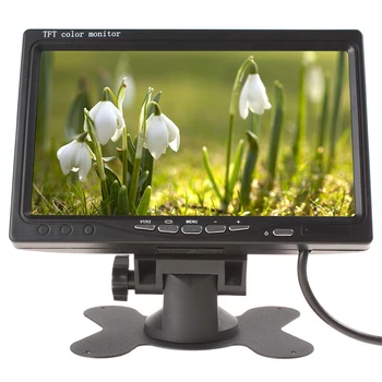 

7 Inch Auto Wake-up Parking Remote Control Reverse Camera Assistance Truck Car Monitors Rearview LCD Wired Back Up HD Display