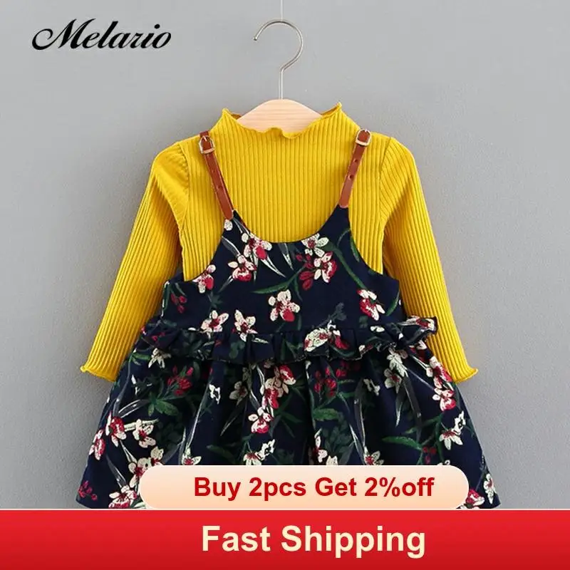yellow floral baby dress
