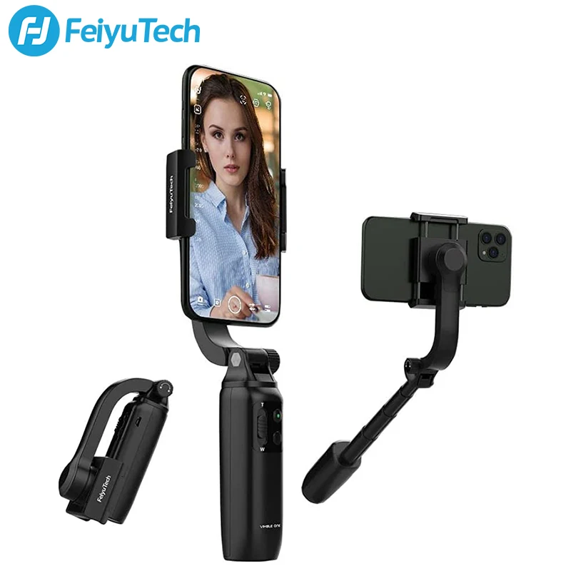 Bluetooth Wireless Control Phone Camera FeiyuTech Vimble ONE Foldable 1-Axis Stabilizer Selfie Stick Tripod Compatible with iPhone 11 Pro MAX XR Smartphone