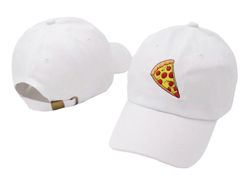 

new pizza embroidery dad cap Trucker cotton Hat For Women Men Adjustable Size Baseball Cap