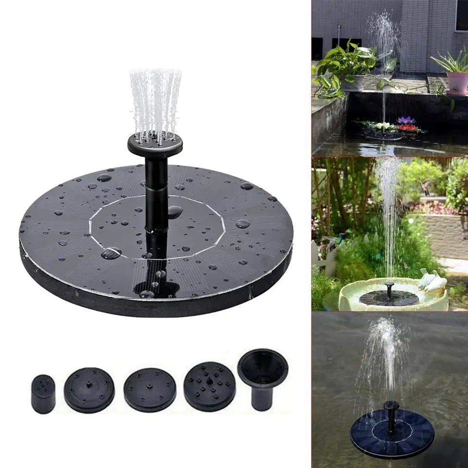 5 3 Floating Solar Fountain Water Fountain Pump Solar Waterfall Fountain Solar Fountains Pool Pond Outdoor Garden Decoration Fountains Bird Baths Aliexpress