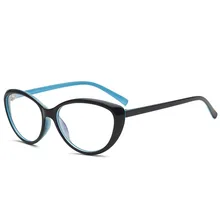 Новинка, Европейская и американская мода, кошачий глаз, плоские зеркальные очки для чтения, унисекс, полная оправа, без градусов, очки для чтения