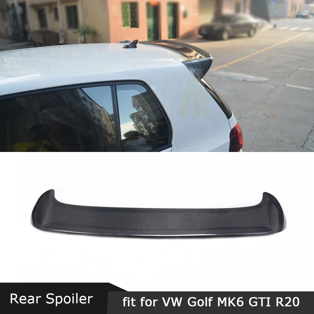 Для VW Golf 6 VI MK6 GTI R202010-2013 не для основания бампера из углеродного волокна задний спойлер на крыше FRP OS стиль багажника крылья