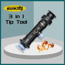 

Billking 3 in 1 Tip Tool Ferrule Billiards Tip Plate Trimmer Tip Side Tip Cutting Pool Cue Tip Maintaince Billiard Accessories