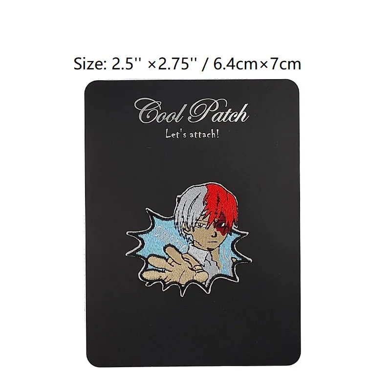 Костюм героя мультфильма Todoroki Patch Shoto Todoroki, костюм героя аниме, костюм для косплея, вышитый утюгом, нашивка для одежды