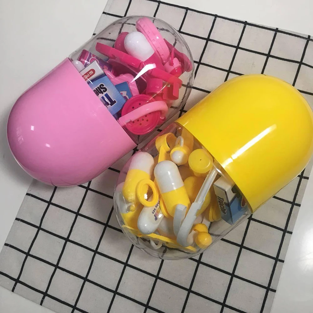 15 шт./компл. Детские ролевые игры медицинские инструменты с капсулы Toy Box стимулировать свое воображение, идеальный подарок на Рождество