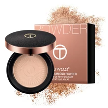 1 шт., модный Натуральный Порошок для лица, минеральная основа, контроль жирности, отбеливающий консилер, пудра для макияжа с пуховкой