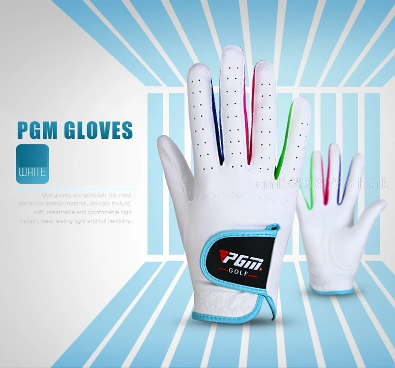 Luvas de Golfe Pgm Meninas Meninos Slip-Resistente