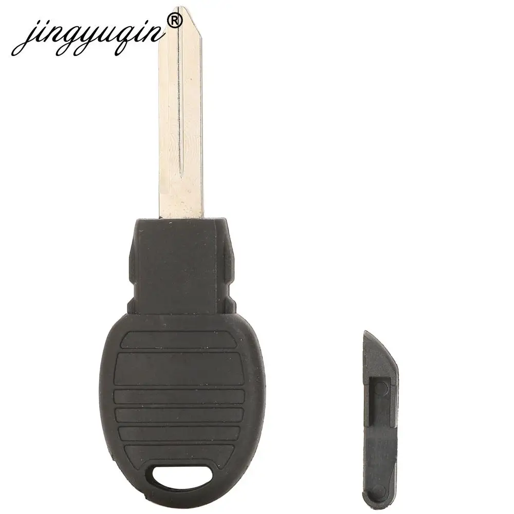 

jingyuqin Transponder Car Key Bank Shell Case Fob For Chrysler Dodge Jeep Commander Grand Cherokee Auto Key Cover Y170-PT