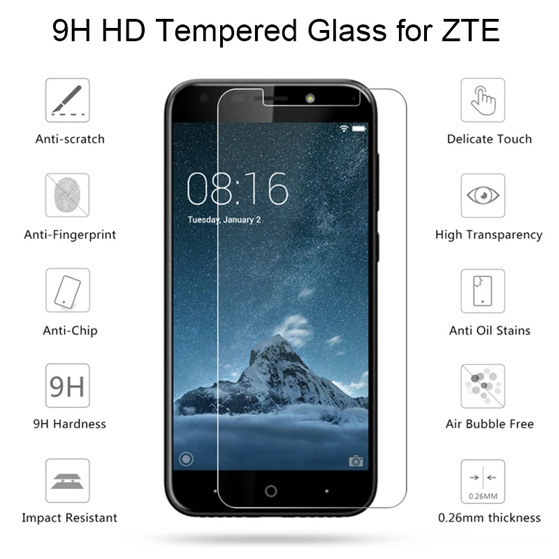 Защита экрана для ZTE Blade L5 Plus L3 L2 L110 пленка из закаленного стекла A610 A6 A520 A512 A510 A452 A3 1