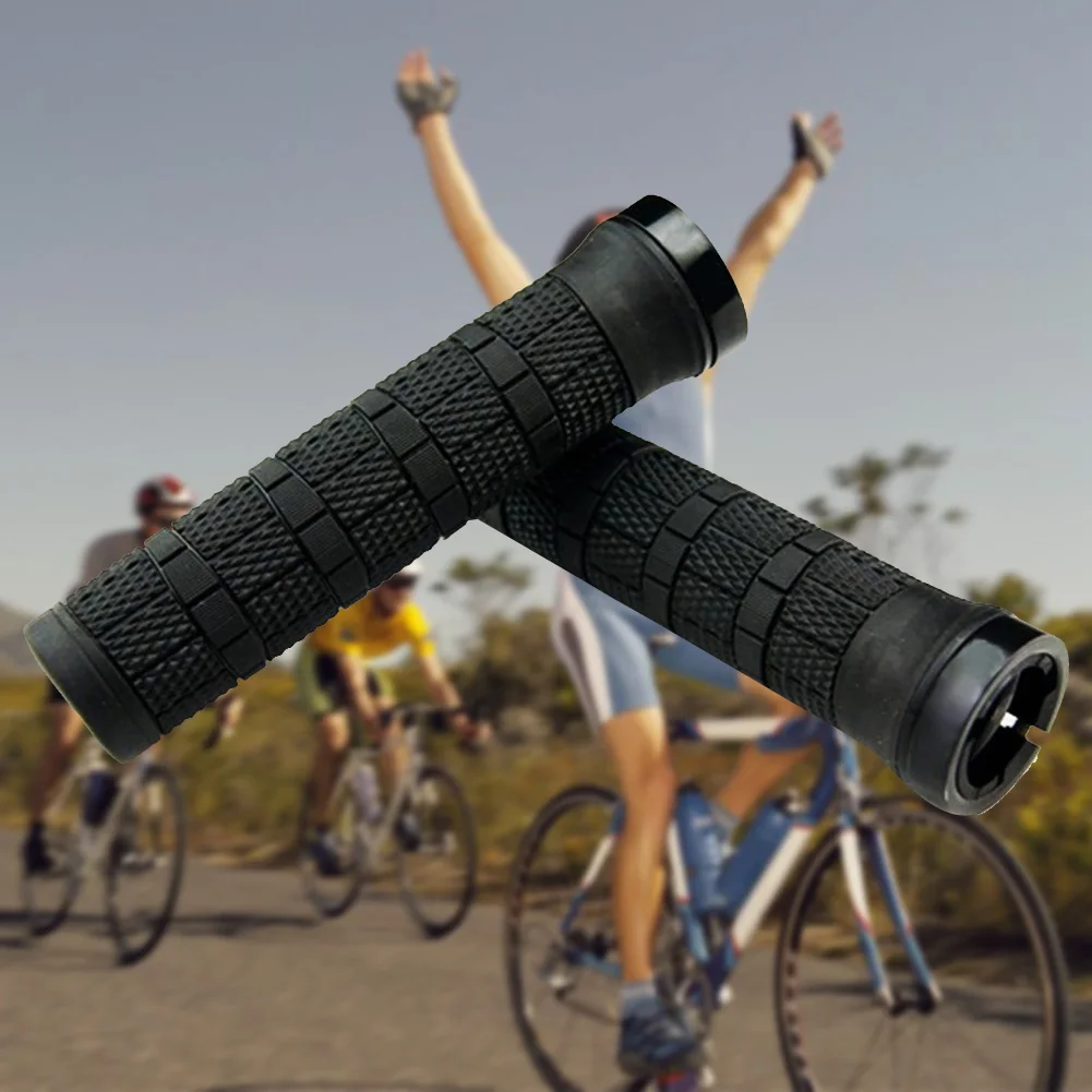

1 Pair Cover Shock Absorbing Fixed Outdoor Smooth Lock On Ultralight Anti Slip Bicycle Grip Soft Accessories Cycling Bike