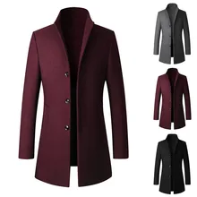 Горячее мужское повседневное пальто зимняя куртка мужская мода бизнес длинный тонкий пальто куртка Верхняя одежда Мужская парка куртка