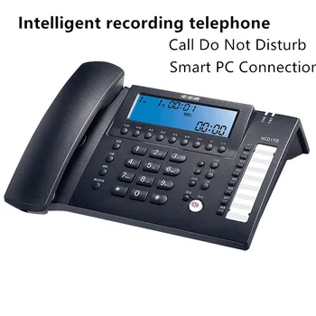 

New Automatic Recording Fixed Telephone Office Customer Landline Wired Fixed Line iIntelligent Connection Computer smart phone