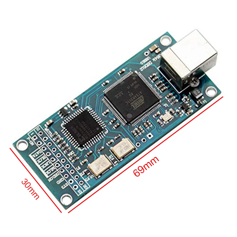 ATSAM3U1C XC2C64A для Amanero USB цифровой интерфейс IIS интерфейс DAC декодер плата поддержка DSD512 32 бит 384K ies DSD выход