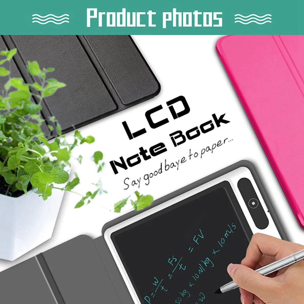 Tablet de caligrafia inteligente LCD, Notepad eletrônico