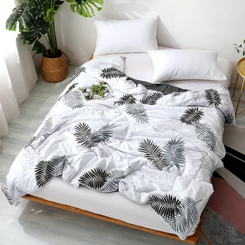 

30Leaves Comforter Summer Solid Thin Quilt Air condition quilted quilts Cover Polyester Fabric for children single adult #s