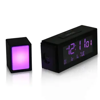 

LED Digital Alarm Clock With USB Charging Port Digital Display Desktop Mains Operated Clock With Built-in FM Radio