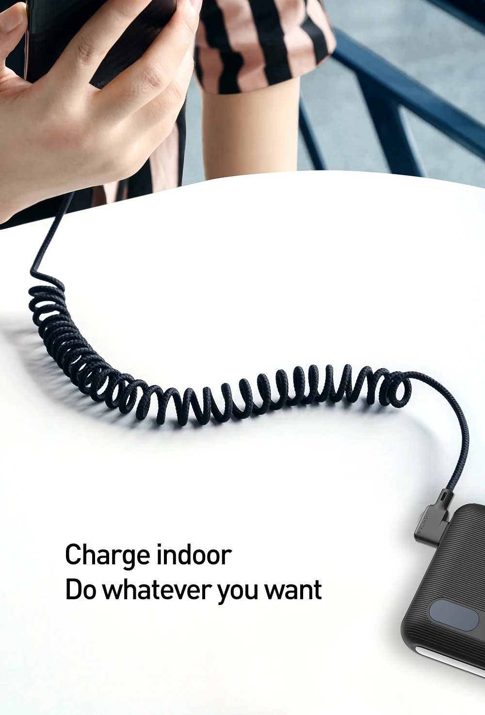 Mcdodo пружинный USB кабель для IPhone зарядное устройство кабель для передачи данных для автомобиля стиль хранения провода для IPhone X 8 7 6 6s Plus провод для быстрой зарядки